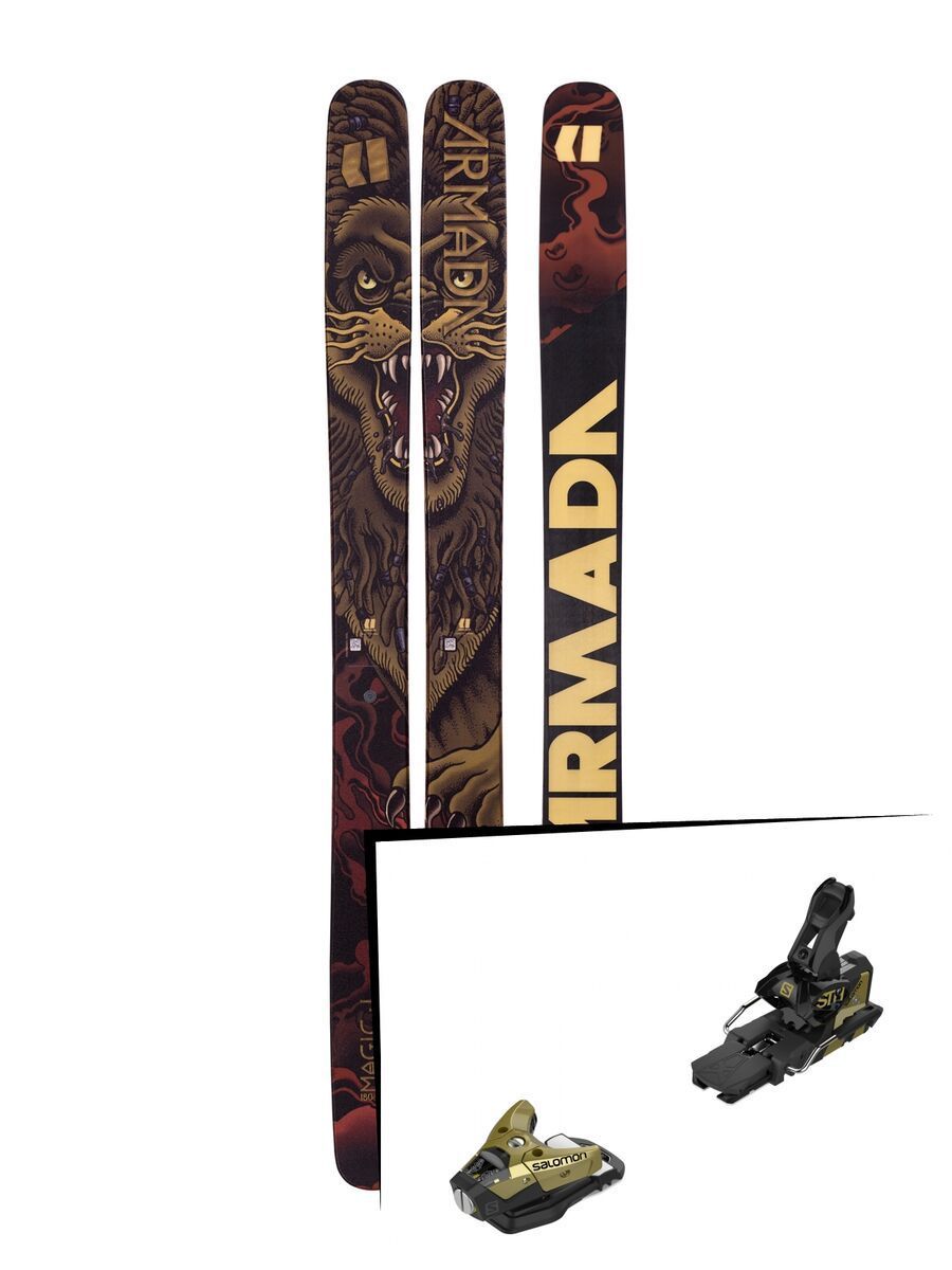 Set: Armada Magic J 2019 + Salomon STH2 WTR 16 gold/black - Bild 1