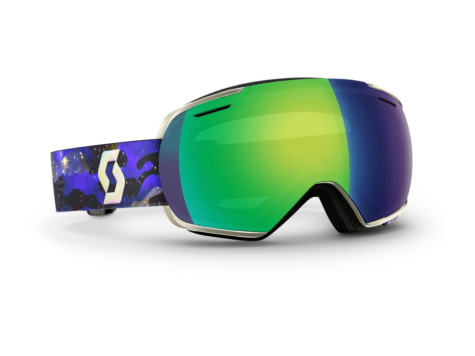 Scott Linx + Spare Lens, cosmic blue/green chrome - Bild 1