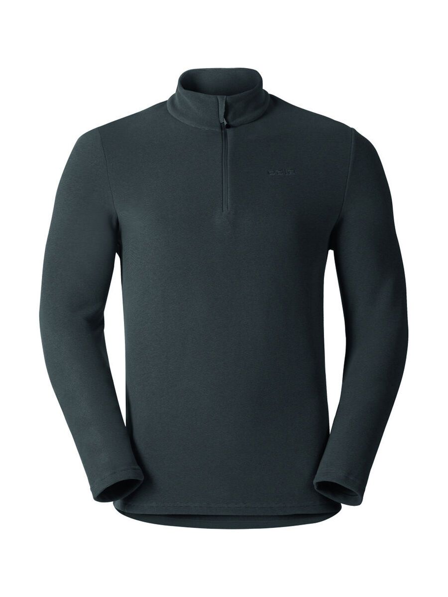 Odlo Midlayer 1/2 Zip Roy, shale grey/black stripes - Bild 1