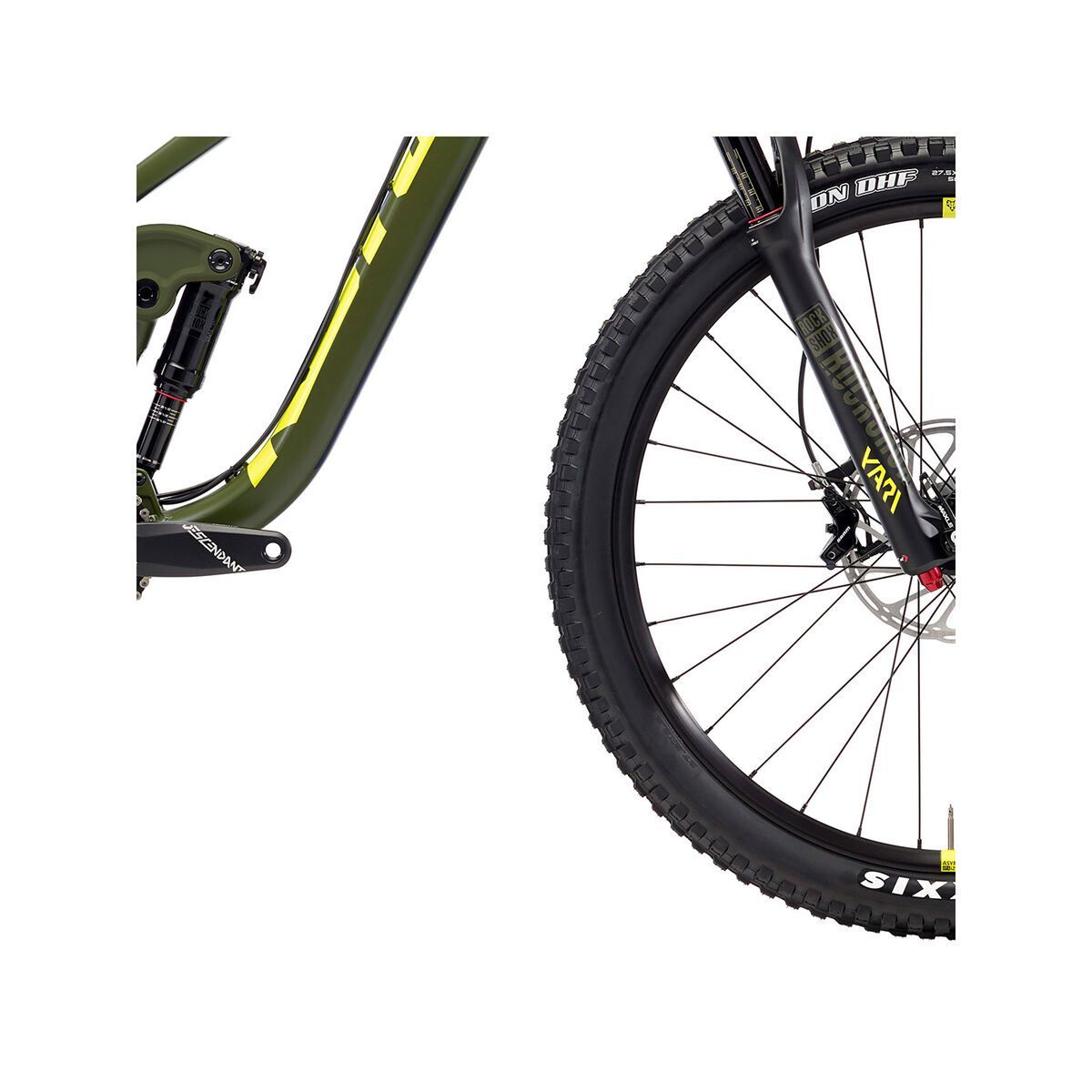 Kona Process 153 AL/DL 27.5, matt olive w/ charcoal & yellow decals - Bild 4