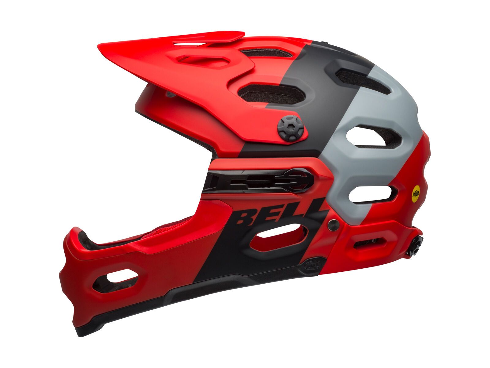 Bell Super 3R MIPS Downdraft, downdraft matte crimson/black - Bild 4