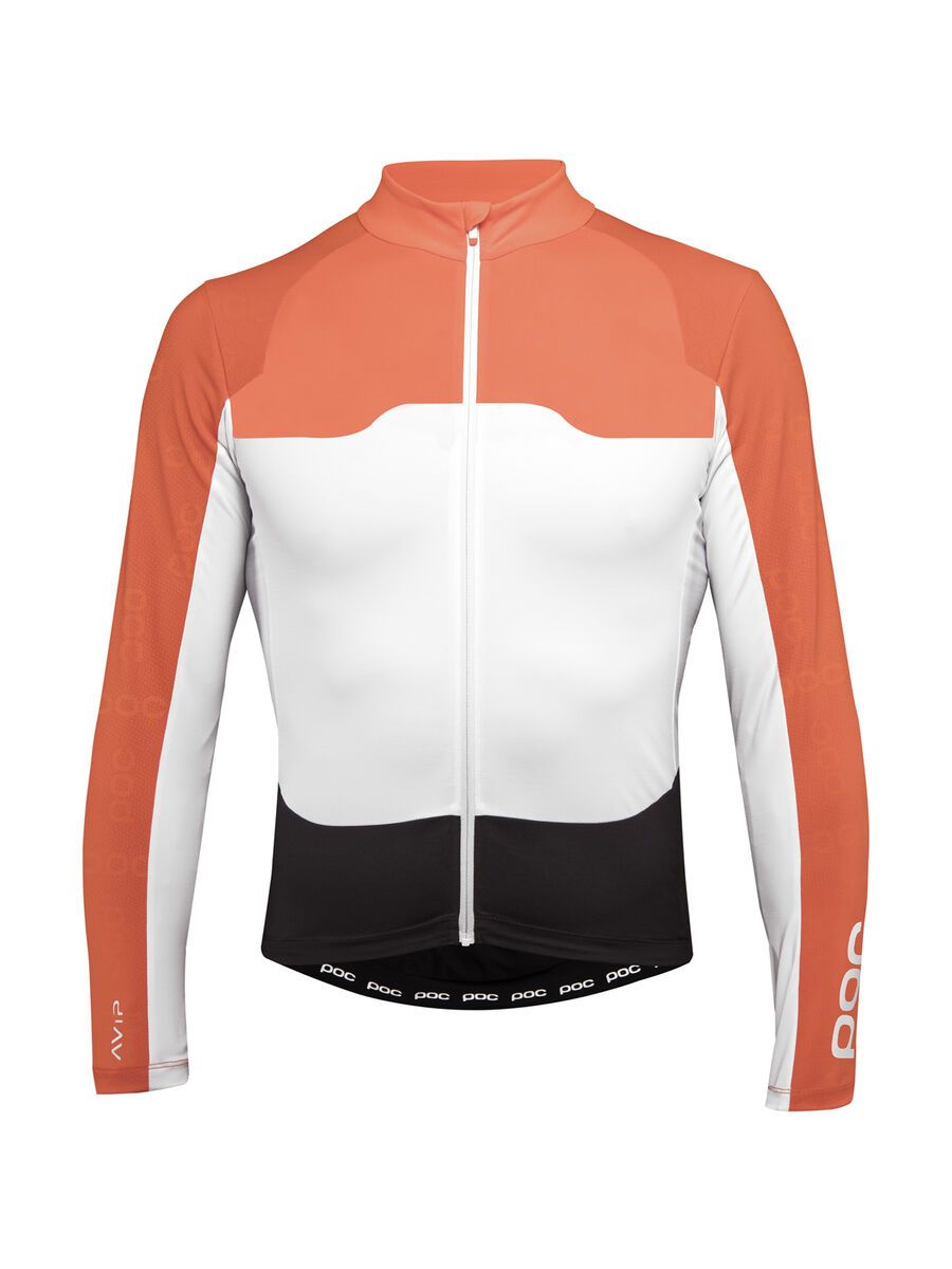 POC AVIP LS Ceramic Jersey, zink orange/hydrogen white - Bild 1