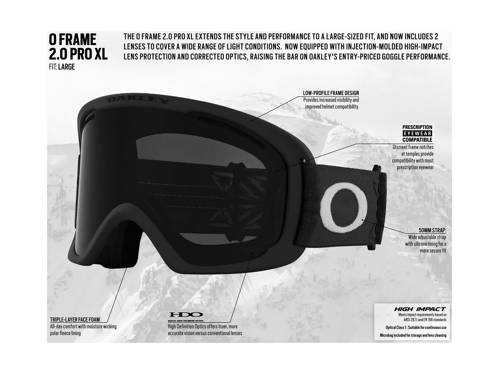 Oakley O Frame 2.0 Pro XL - Fire Iridium, black - Bild 5