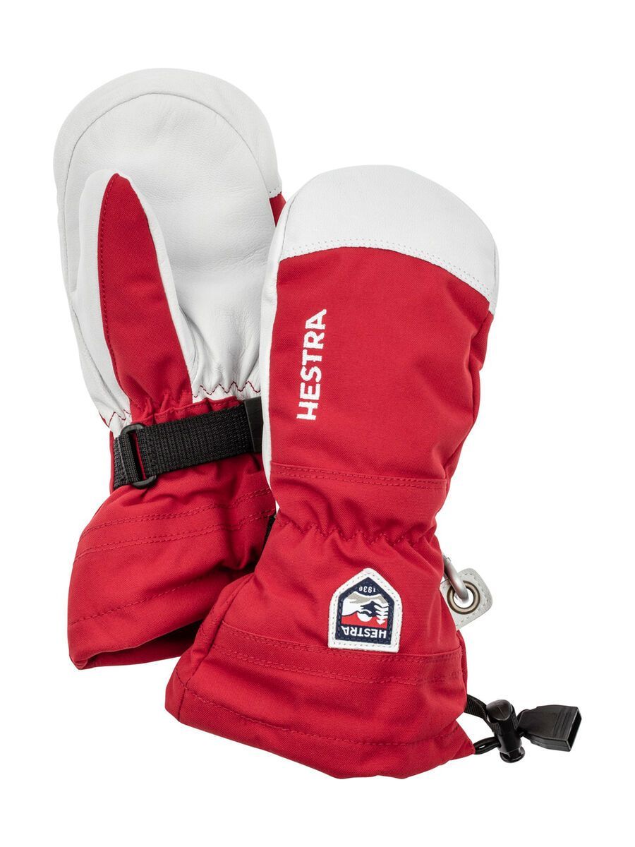 Hestra Army Leather Heli Ski Jr. Mitt, red - Bild 1