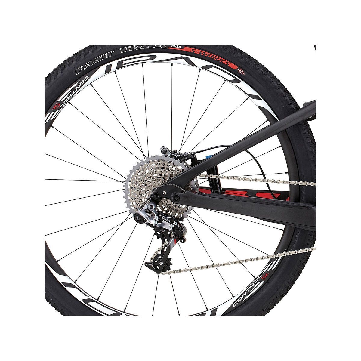 Specialized S-Works Era FSR 29, satin gloss carbon/rocket red/dirty white - Bild 4