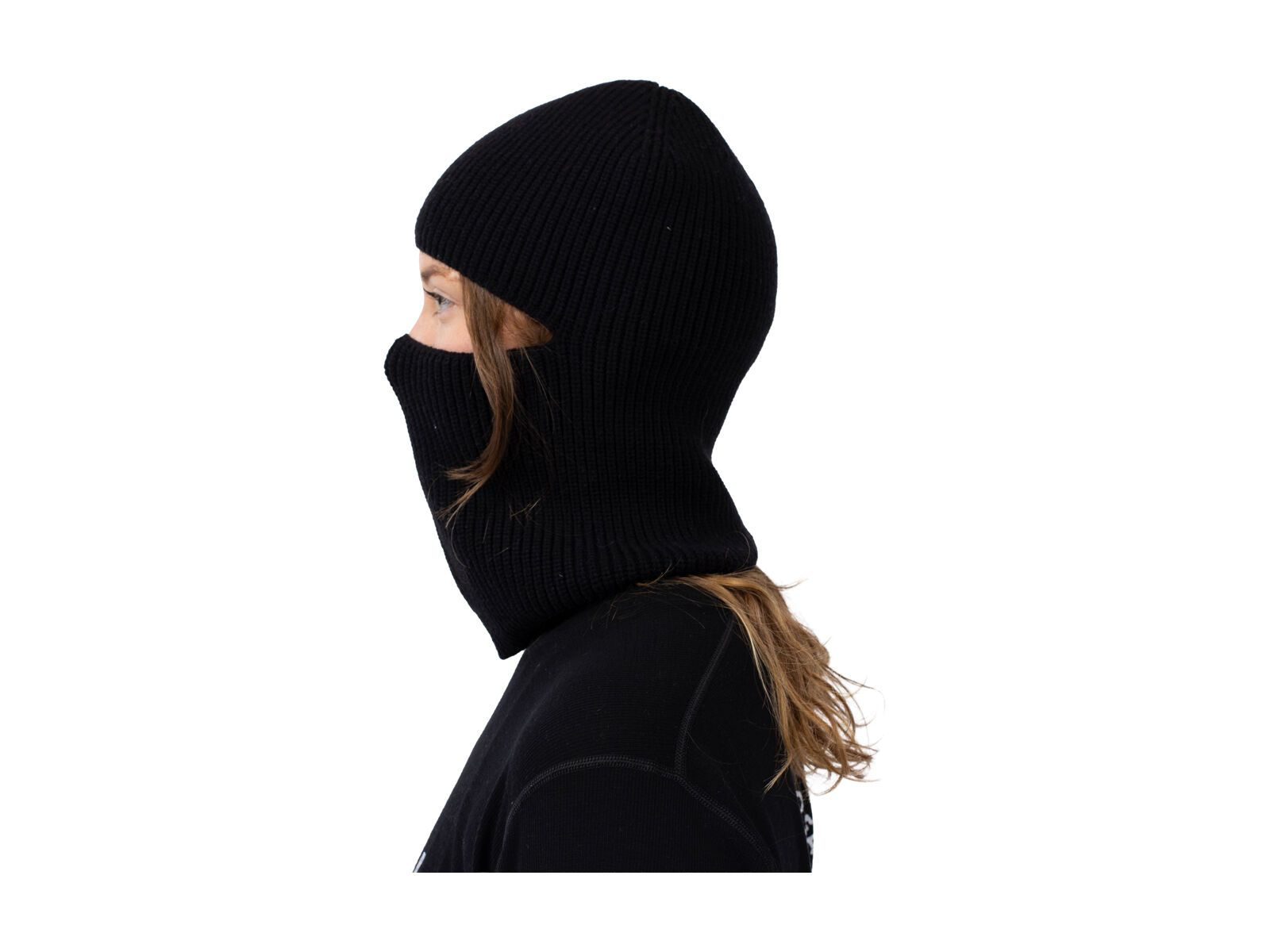Eivy Foldable Knit Balaclava Beanie, black - Bild 4