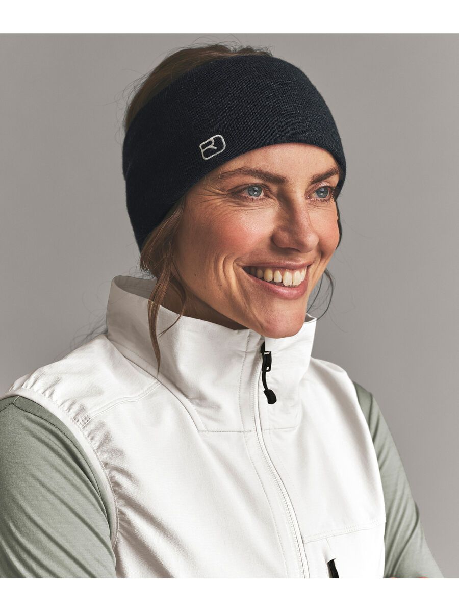 Ortovox Wonderwool Headband, black raven blend - Bild 2