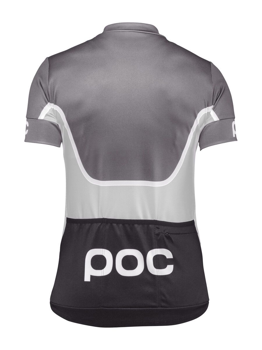 POC Essential Road WO Block Jersey, uranium black/bareelene grey - Bild 2