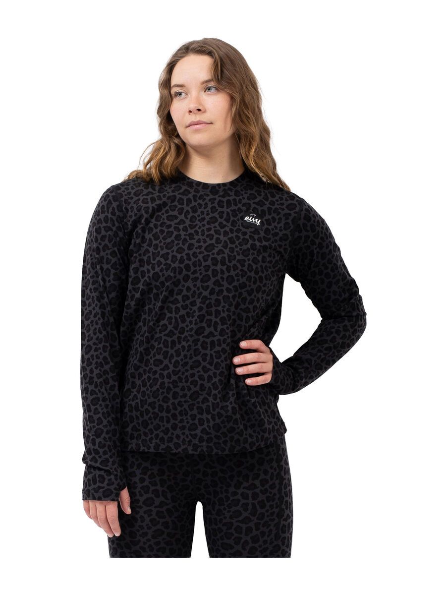 Eivy Loose Fit Merino Wool Top, black leopard - Bild 3