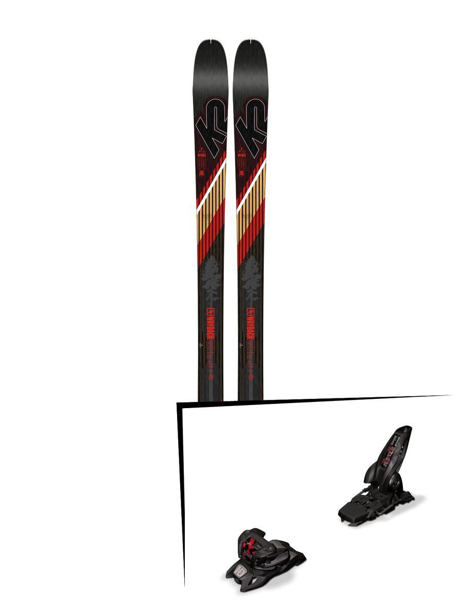Set: K2 SKI Wayback 80 2019 + Marker Jester 16 ID black - Bild 1