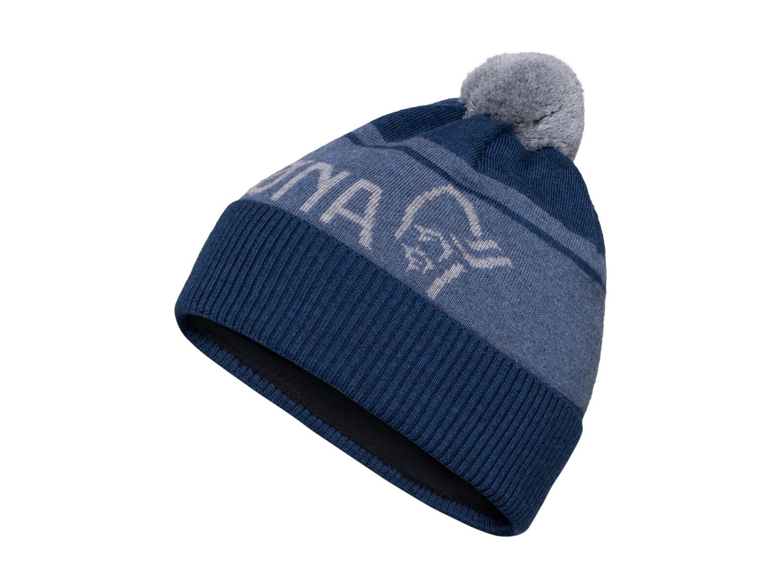 Norrona /29 heavy merinoUll logo Beanie, indigo night melange - Bild 1