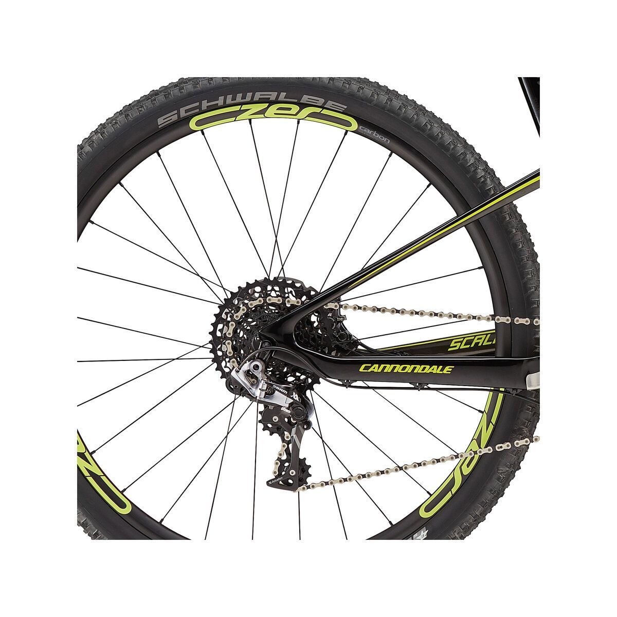 Cannondale Scalpel-Si Carbon 2 27.5, black/green - Bild 4