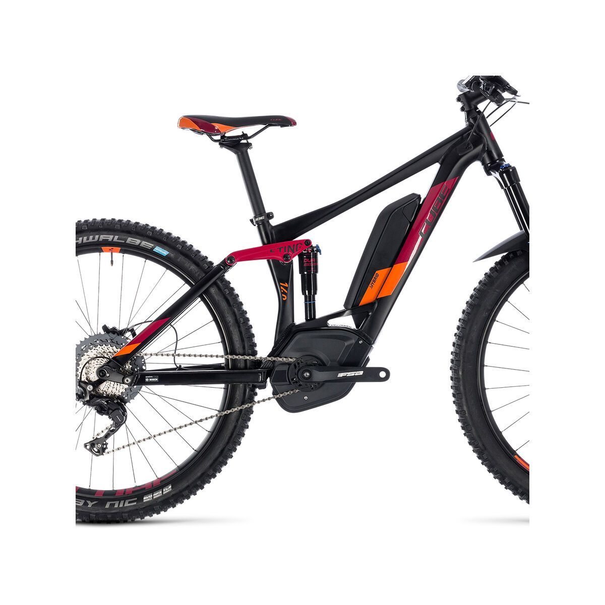 Cube Sting Hybrid 140 Race 500 27.5, black´n´berry - Bild 4