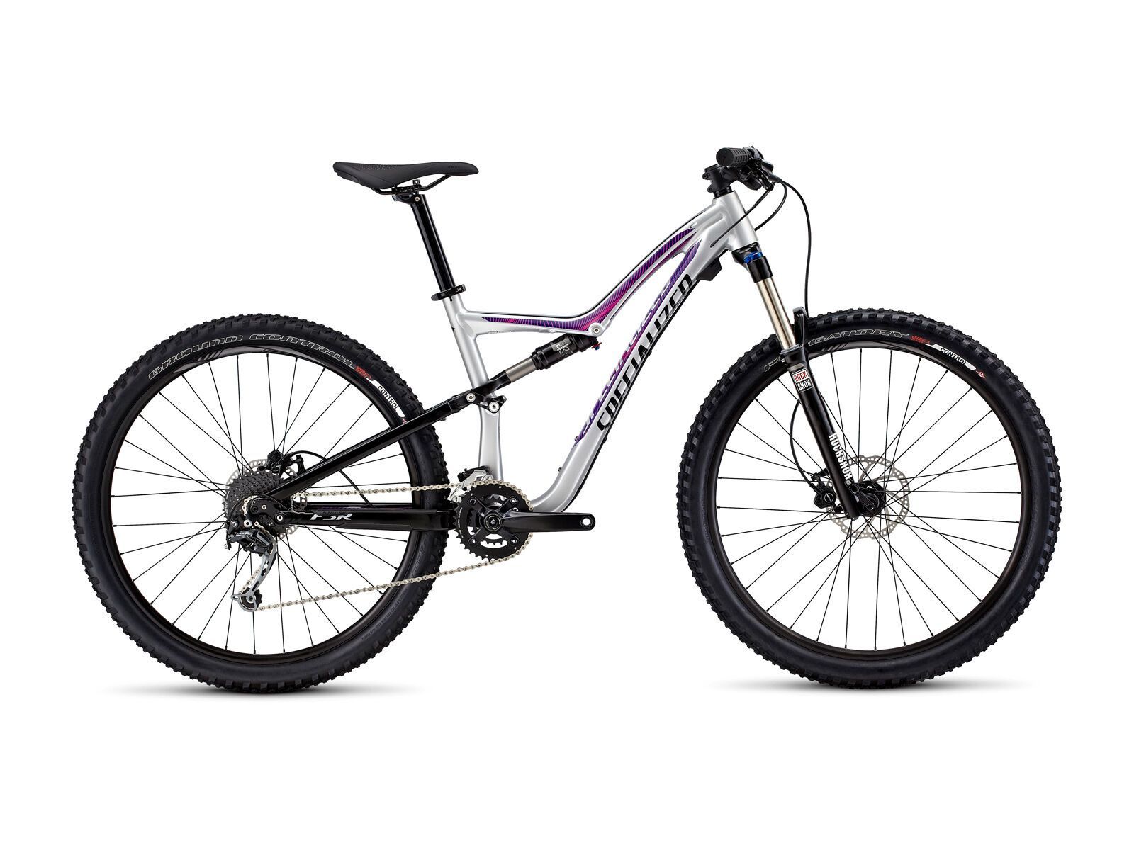 Specialized Rumor 650b silver black pink BIKER BOARDER.DE