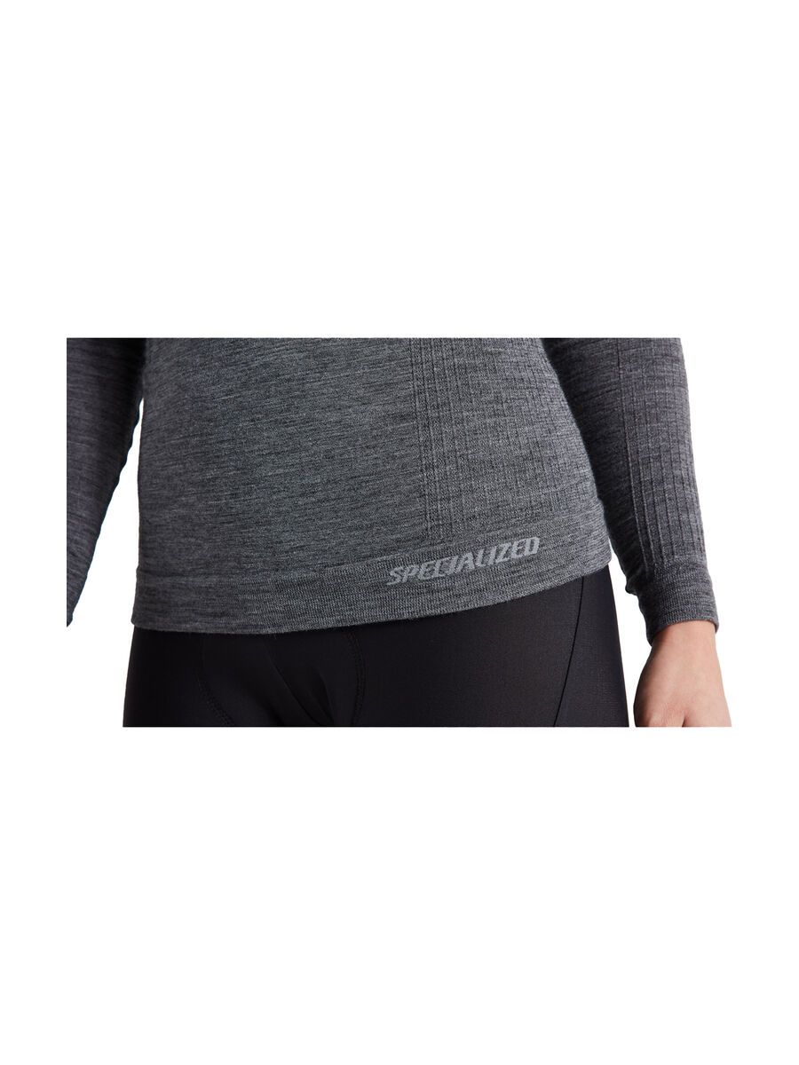Specialized Women's Merino Seamless Long Sleeve Base Layer, grey - Bild 7