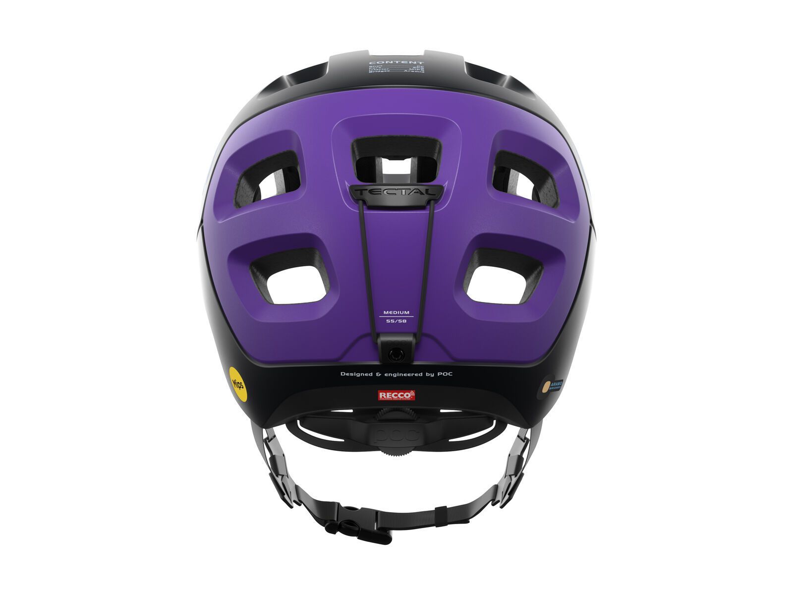 POC Tectal Race MIPS, uranium black/sapphire purple metallic/matt - Bild 3