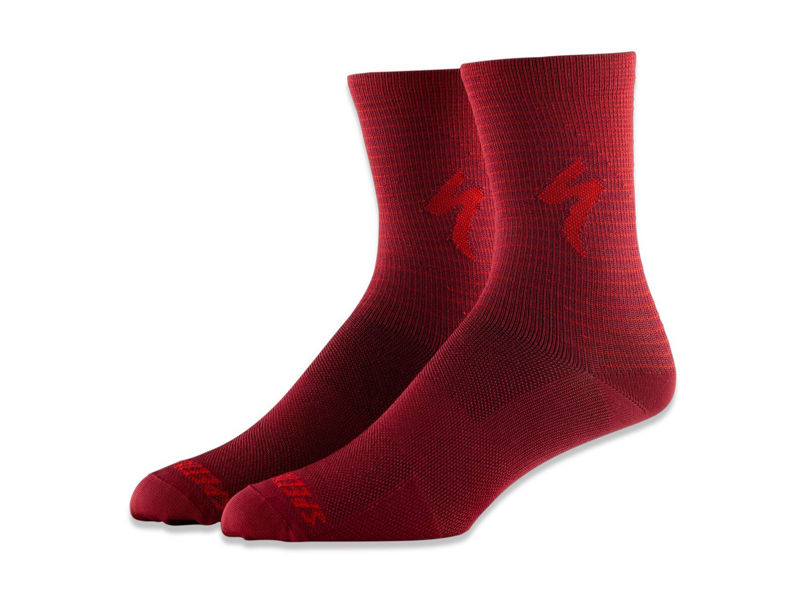 Specialized Soft Air Road Tall Sock, crimson/rocket red arrow - Bild 1