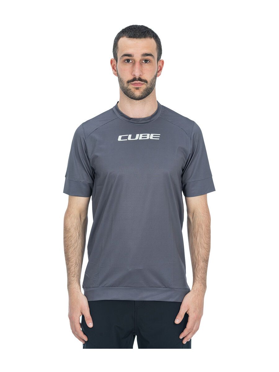 Cube ATX Rundhalstrikot kurzarm, dark grey - Bild 2