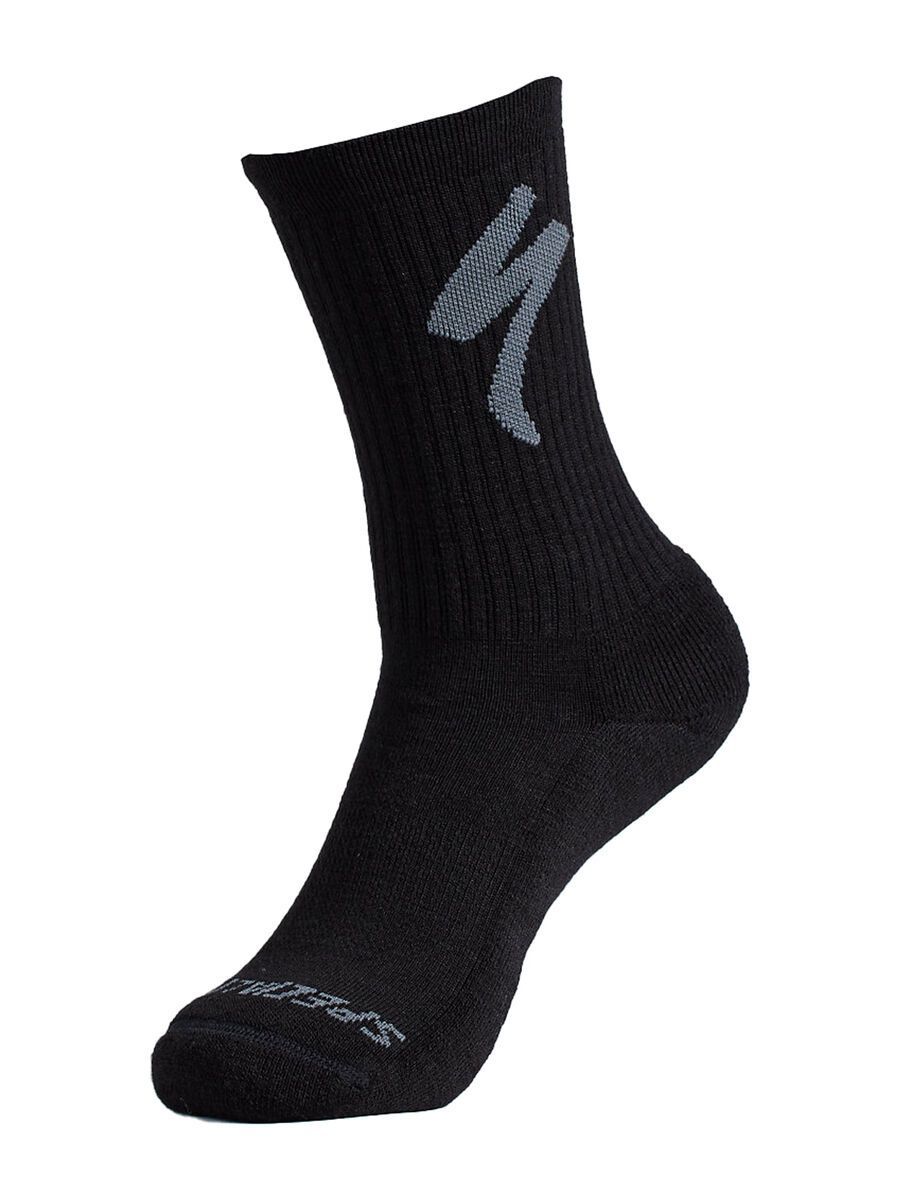 Specialized Merino Midweight Tall Logo Socks, black - Bild 1