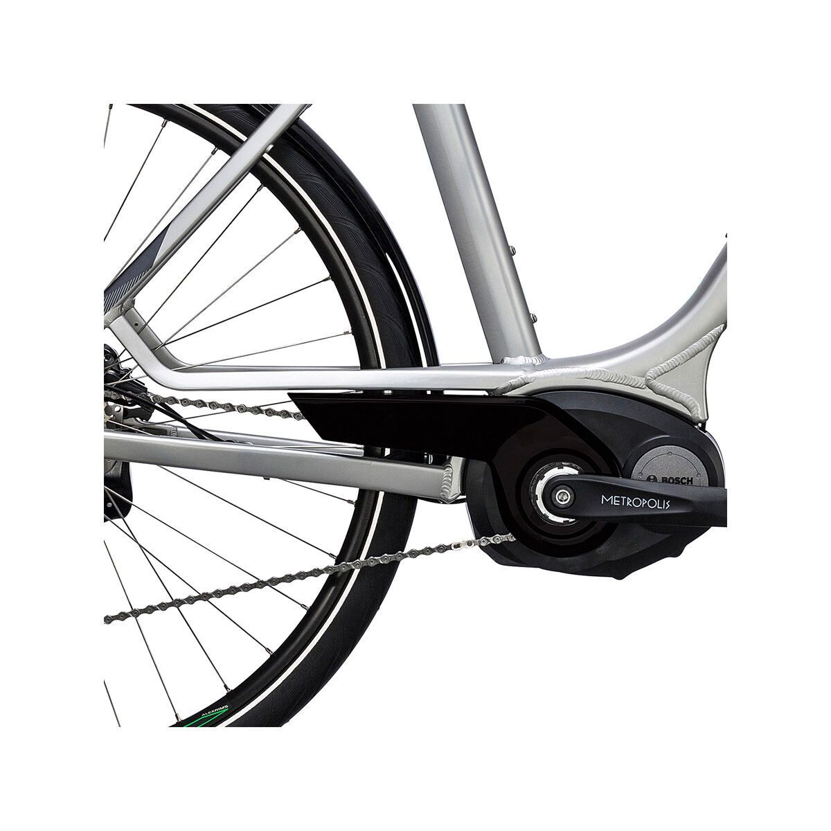 Cube Touring Hybrid ONE 500, silver´n´flashgreen - Bild 3