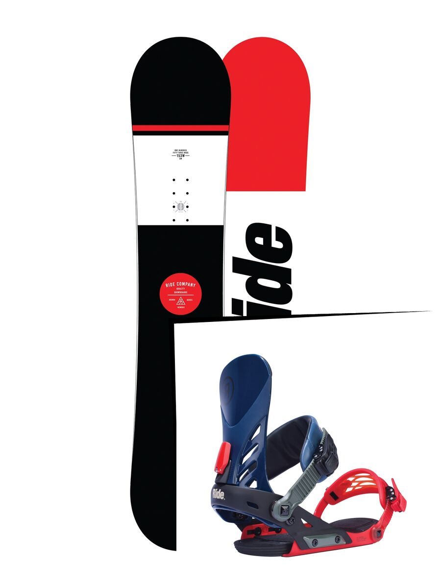 Set: Ride Agenda Wide 2017 + Ride EX 2017, multi - Snowboardset - Bild 1