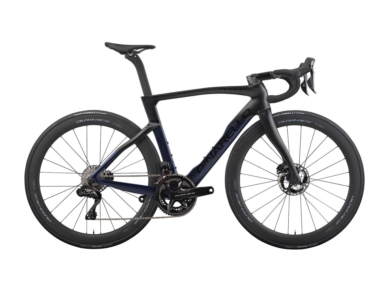 Pinarello Dogma F Dura Ace Di2 2x12 DB Power Meter / Princeton CarbonWorks GRIT 4540 DB HG11, midnight blue - Bild 1