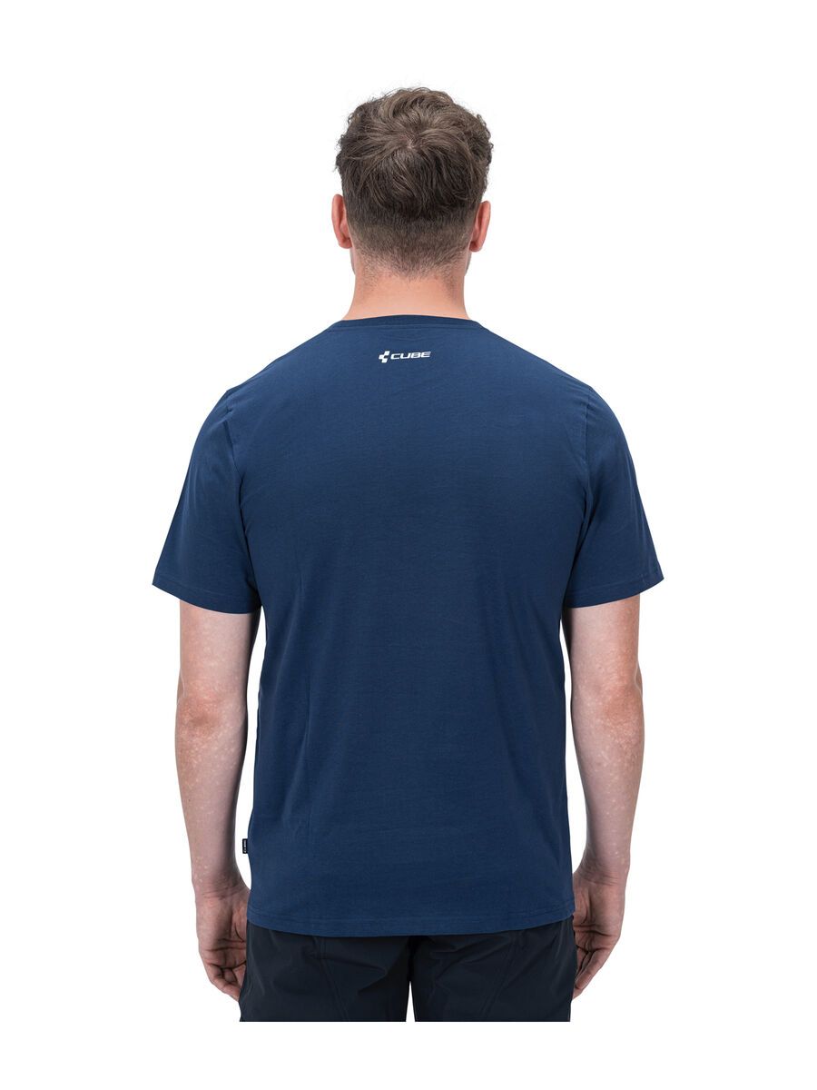 Cube Organic T-Shirt Push & Pull, blue - Bild 3
