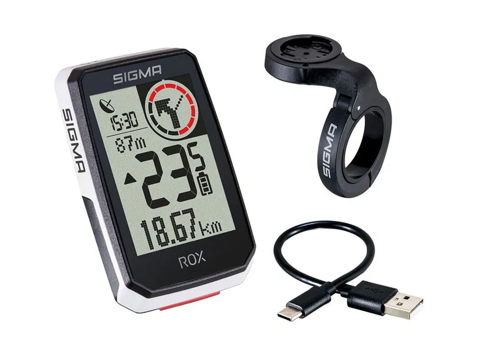 Sigma ROX 2.0 Top Mount Set, white - Bild 1