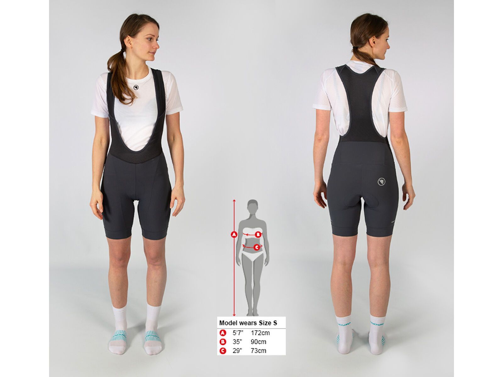 Endura Damen Xtract Lite Bibshort, grau - Bild 3