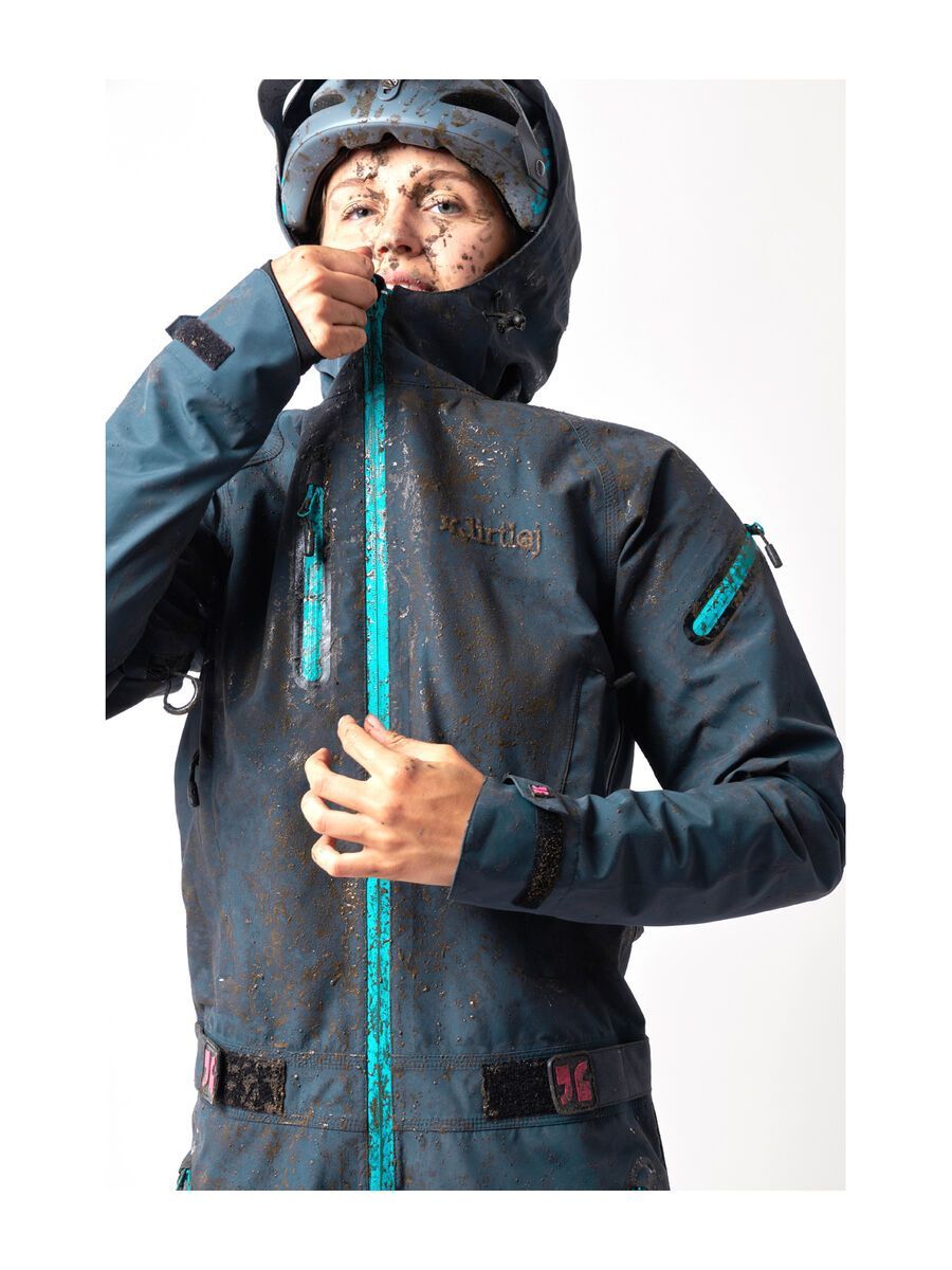 dirtlej DirtSuit Core Edition Ladies Cut, steel blue/turquoise - Bild 16