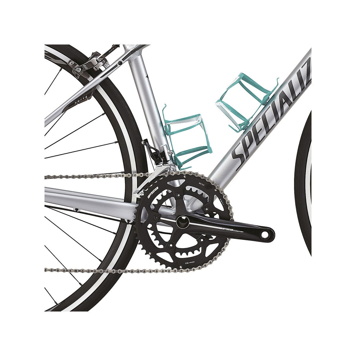 Specialized Dolce Comp C2 EQ, Gloss Silver/Charcoal/Emerald/White - Bild 3