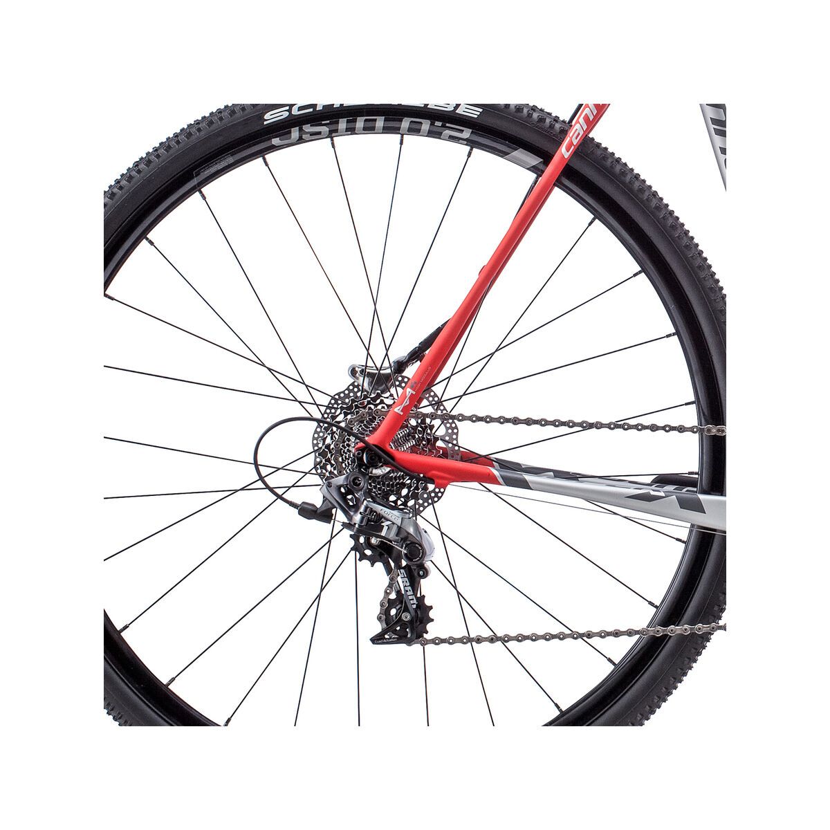 Cannondale SuperX Carbon SRAM CX1 Disc, charcoal grey with fine silver and acid red matte - Bild 4