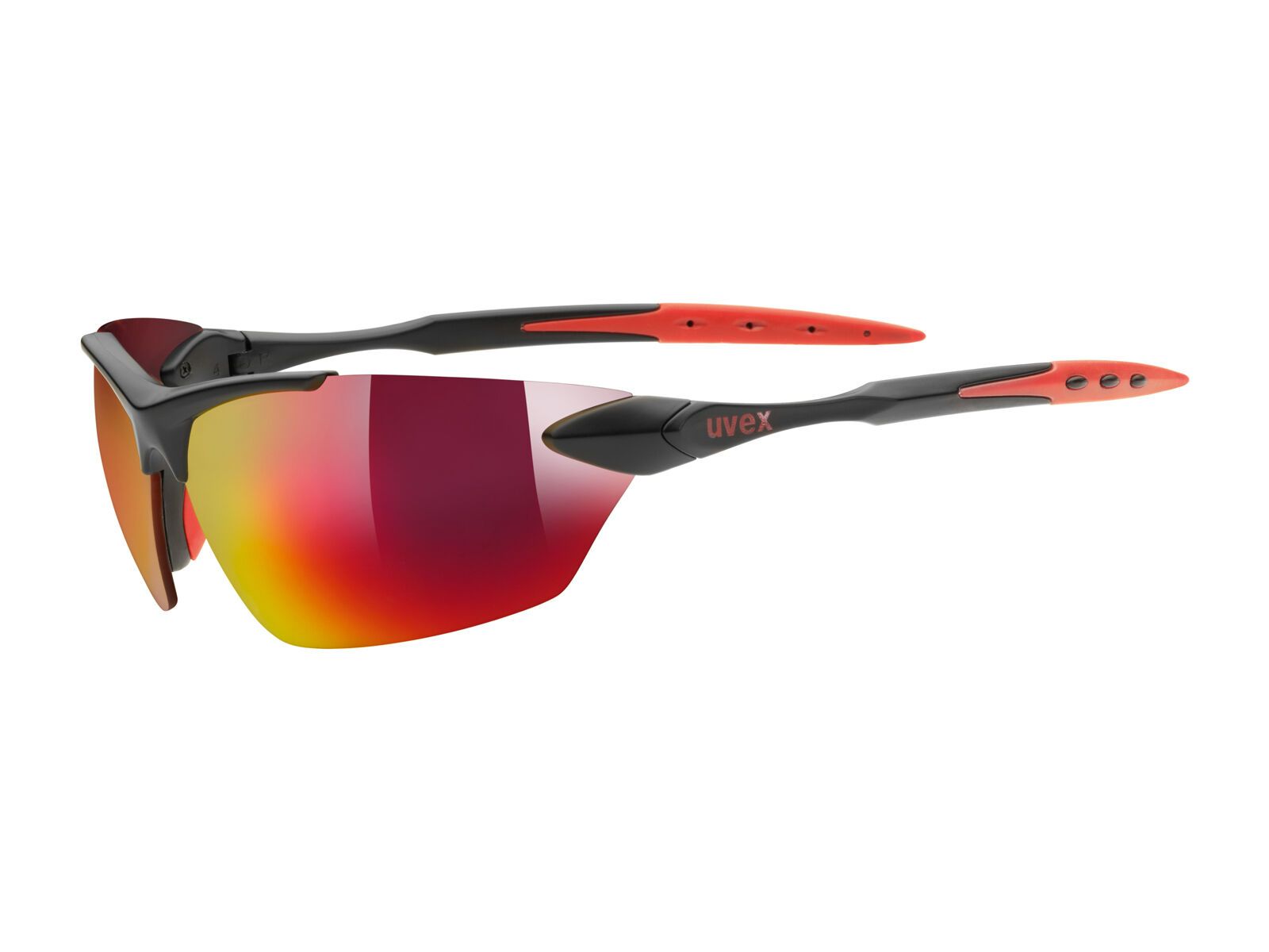 uvex sportstyle 203, black mat/Lens: mirror red - Bild 1