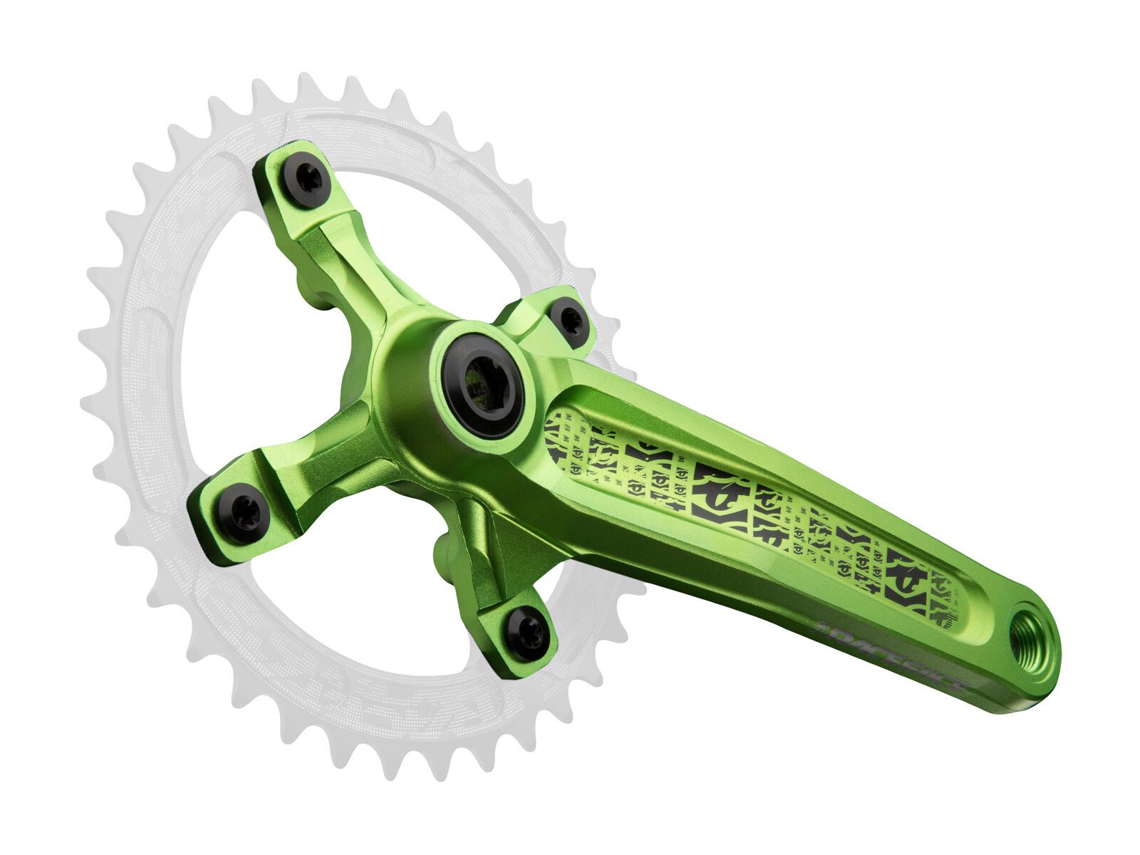 Race Face Kurbelgarnitur Atlas, 2x, BSA 68/73, green monster - Bild 1