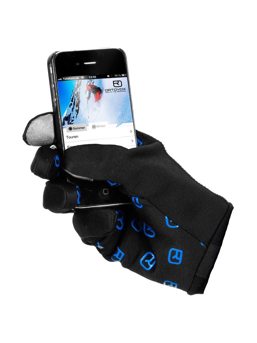 Ortovox Fleece Merino Smart-Glove, black raven - Bild 2