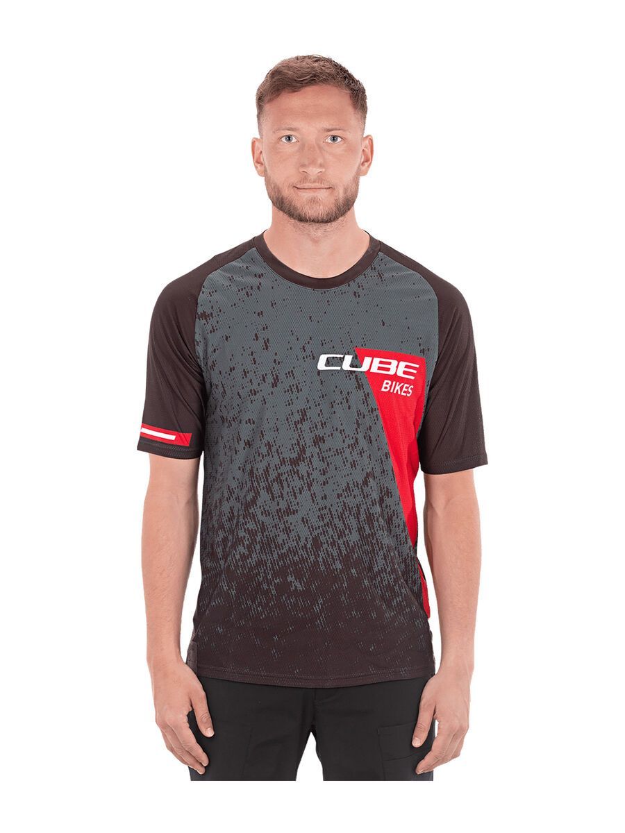 Cube Edge Rundhalstrikot kurzarm, green´n´red - Bild 2