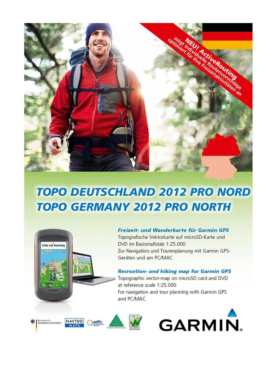 Garmin Topo Deutschland 2012 Pro Nord (DVD/microSD) - Bild 1
