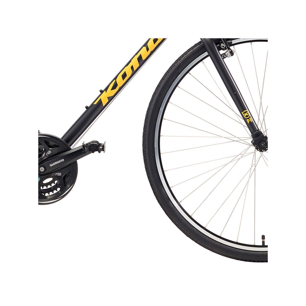 Kona Dew City, matt black w/ yellow decals - Bild 4