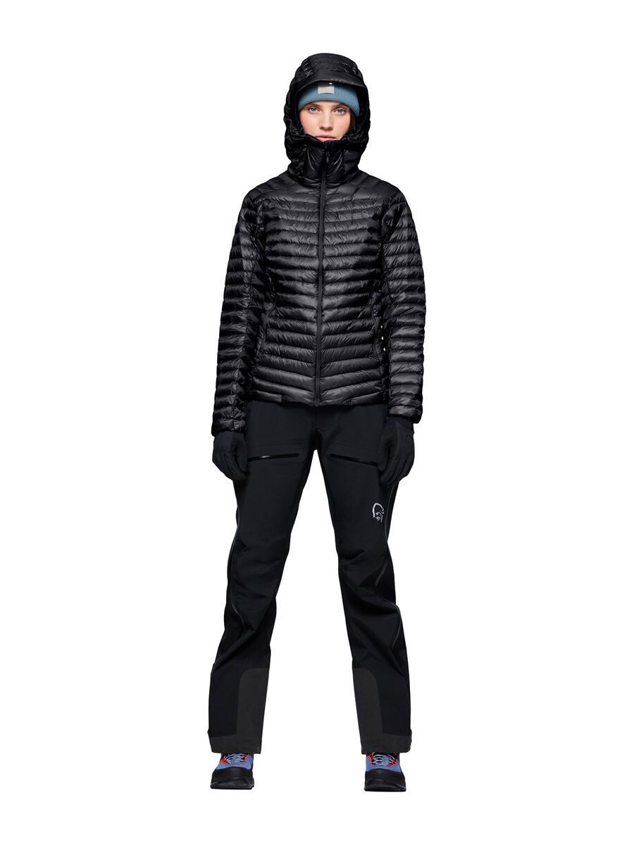 Norrona trollveggen down800 super light Hood W's, caviar black - Bild 4