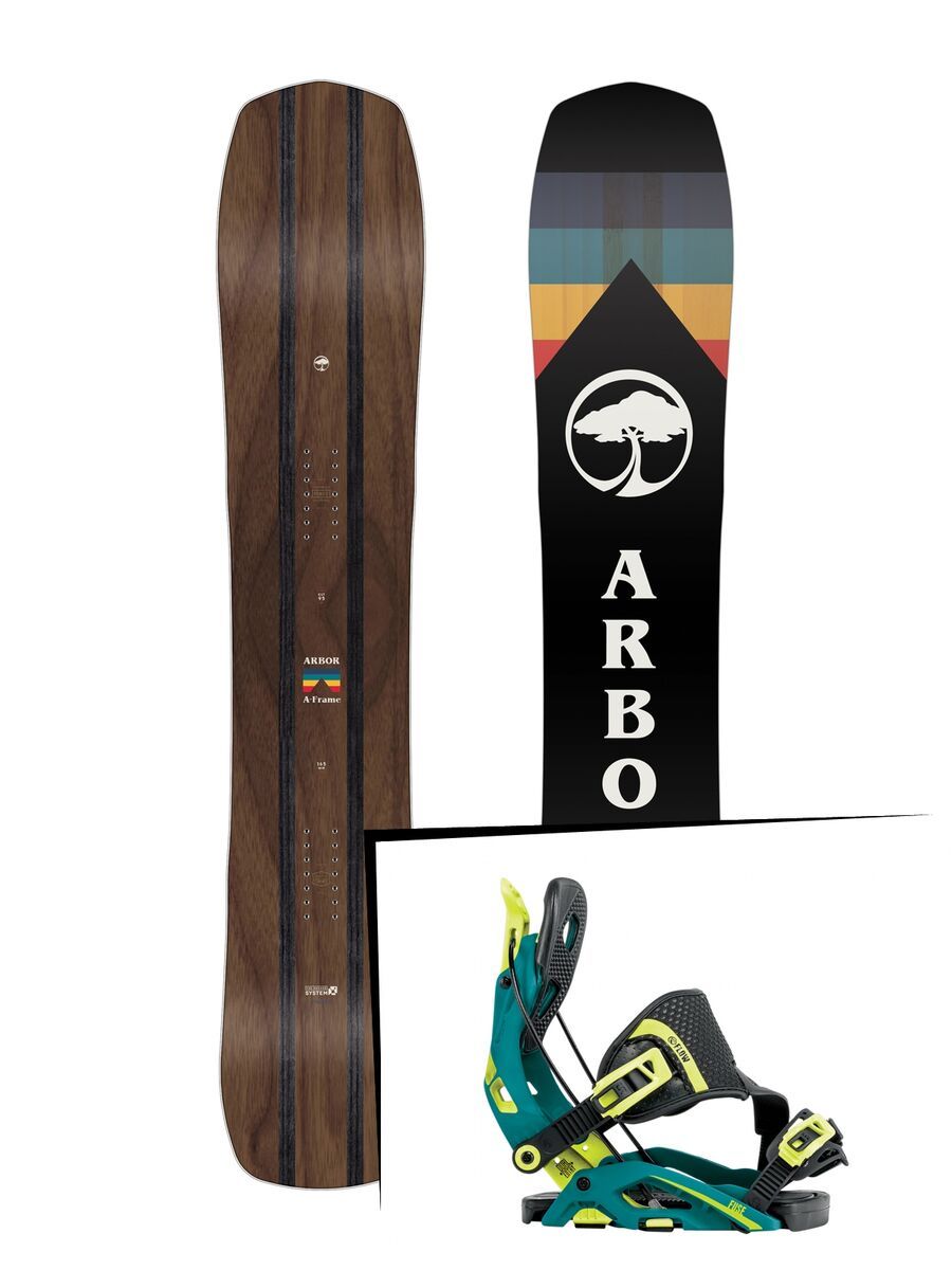 Set: Arbor A-Frame 2019 + Flow Fuse teal - Bild 1