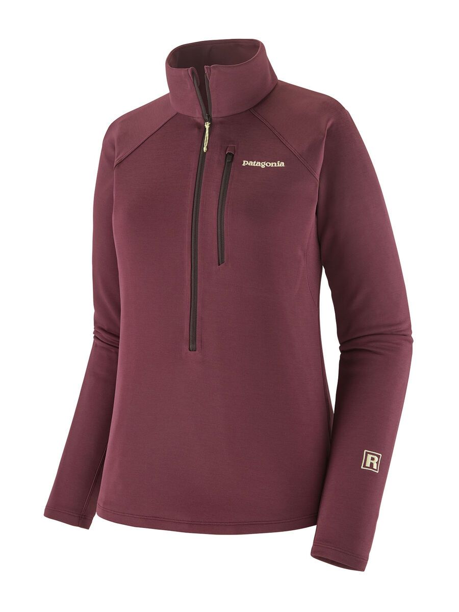 Patagonia Women's R1 Ultralight 1/2-Zip Pullover, berry fig - Bild 1