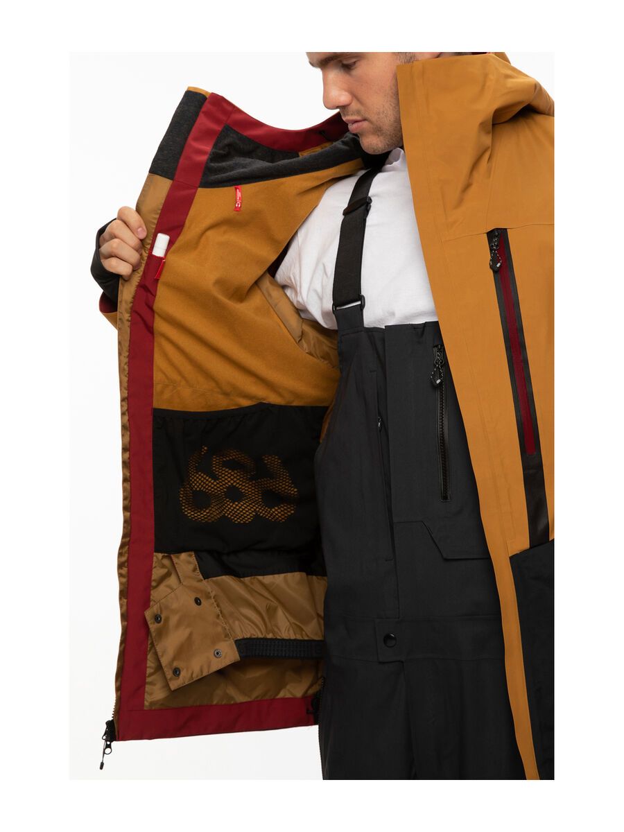 686 Men's GLCR Gore-Tex GT Jacket, golden brown colorblock - Bild 7