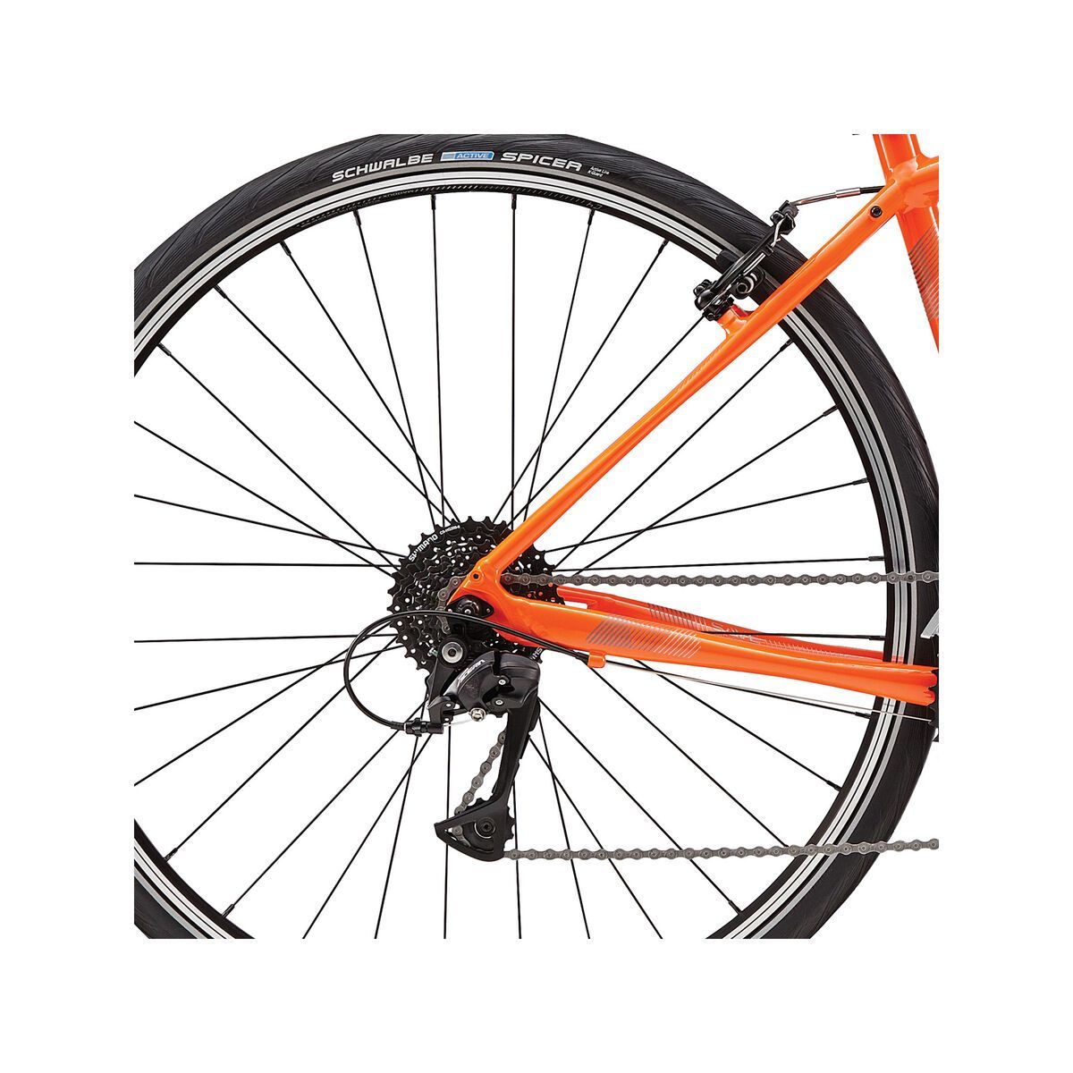 Cannondale Quick 6, hazard orange w/ charcoal gray and fine silver, reflective detail, gloss - ORG - Bild 4