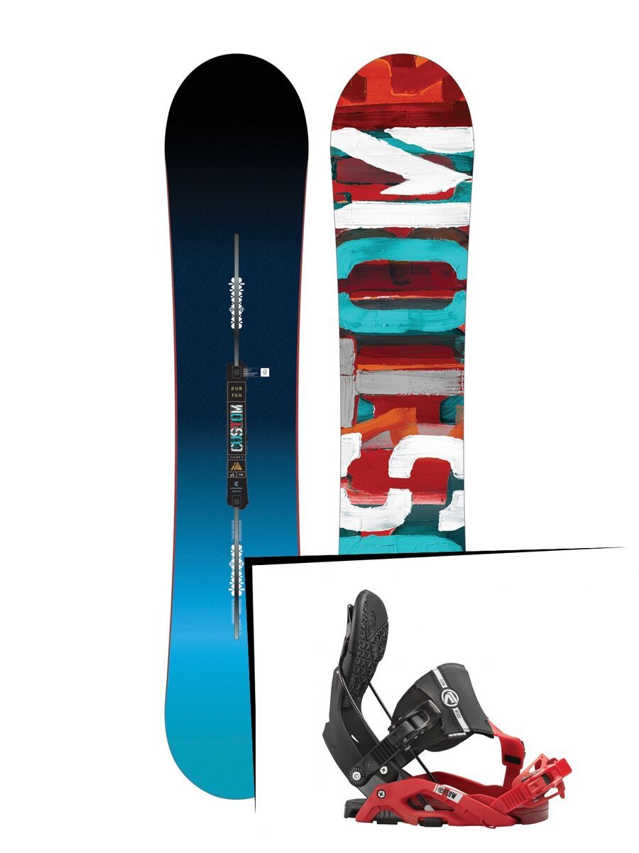 Set: Burton Custom Flying V 2017 + Flow Nexus Hybrid (1513169S) - Bild 1