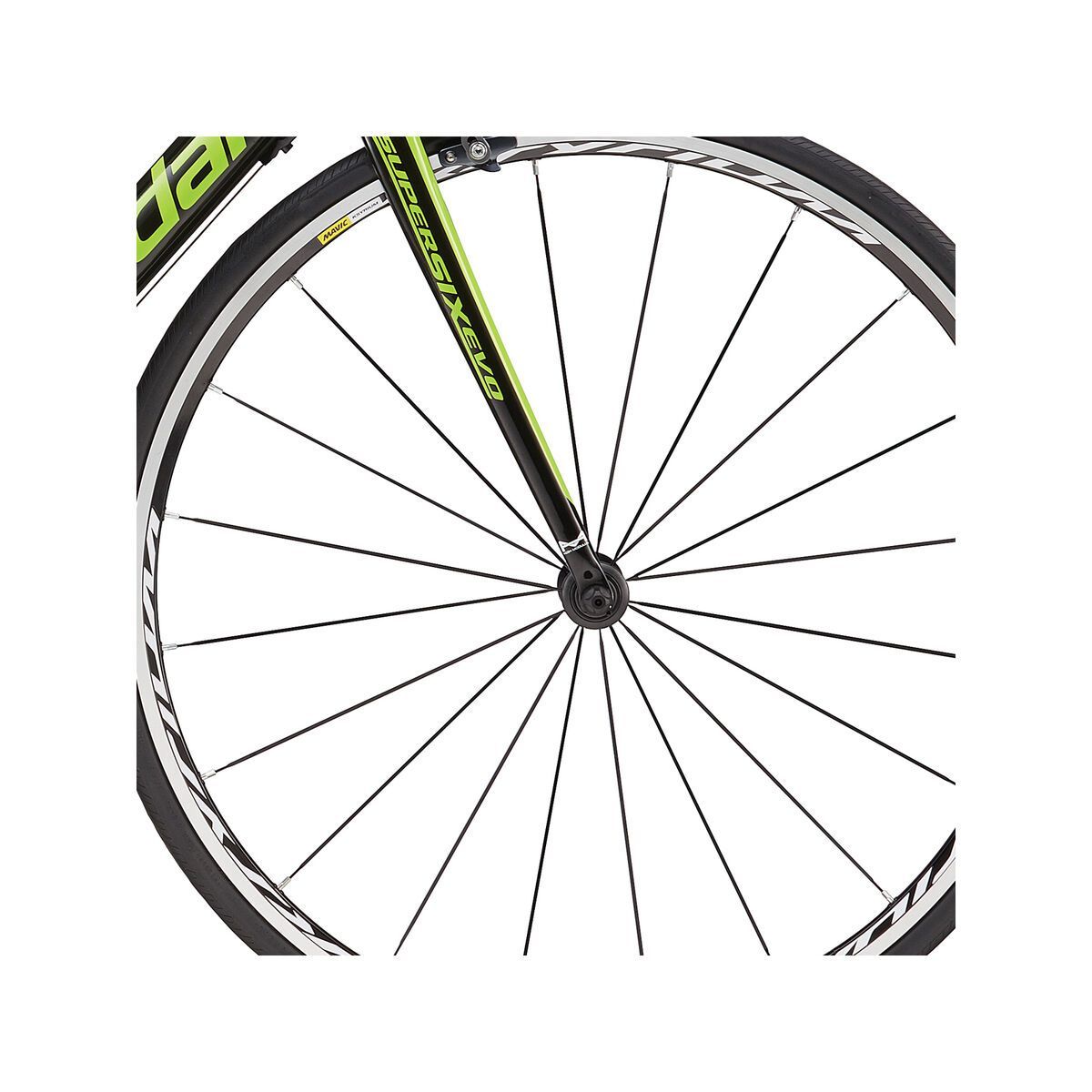 Cannondale SuperSix Evo Hi-Mod Ultegra, exposed unidirectional carbon w/ berserker green and magnesium white, gloss - Bild 2