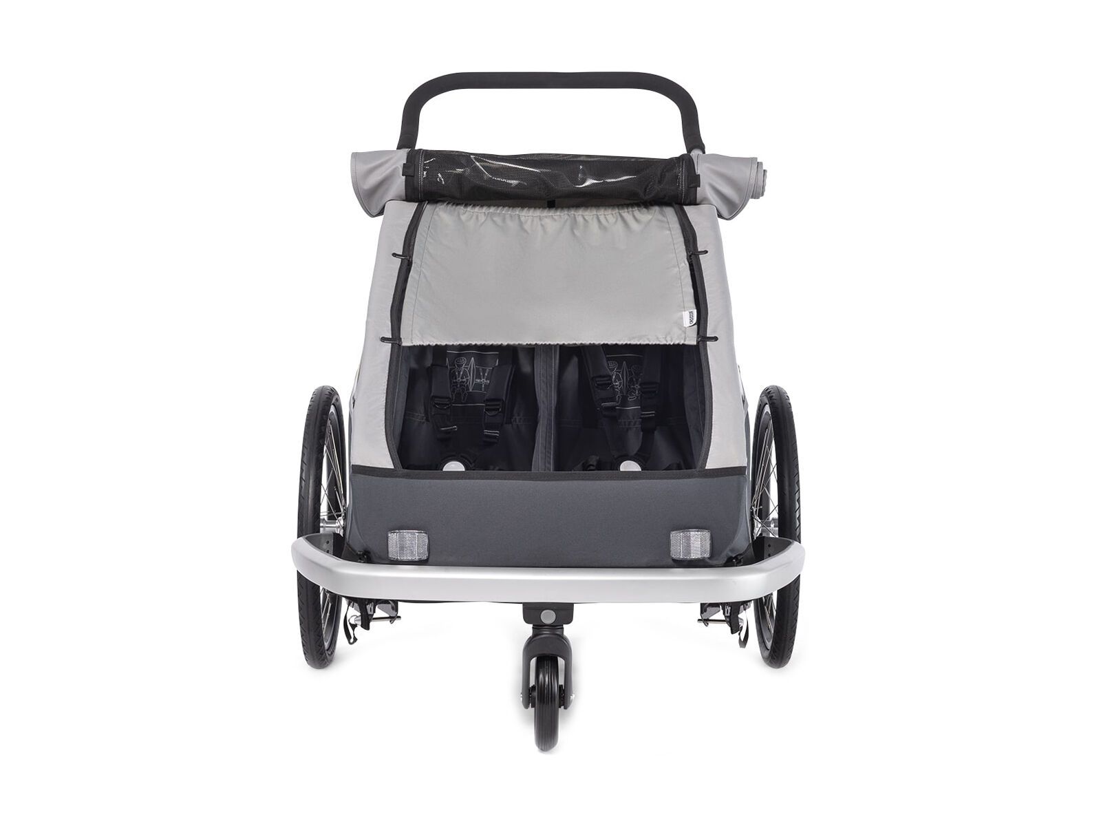 Croozer Sonnenschutz für Kid Zweisitzer ab 2014, stone grey - Bild 2