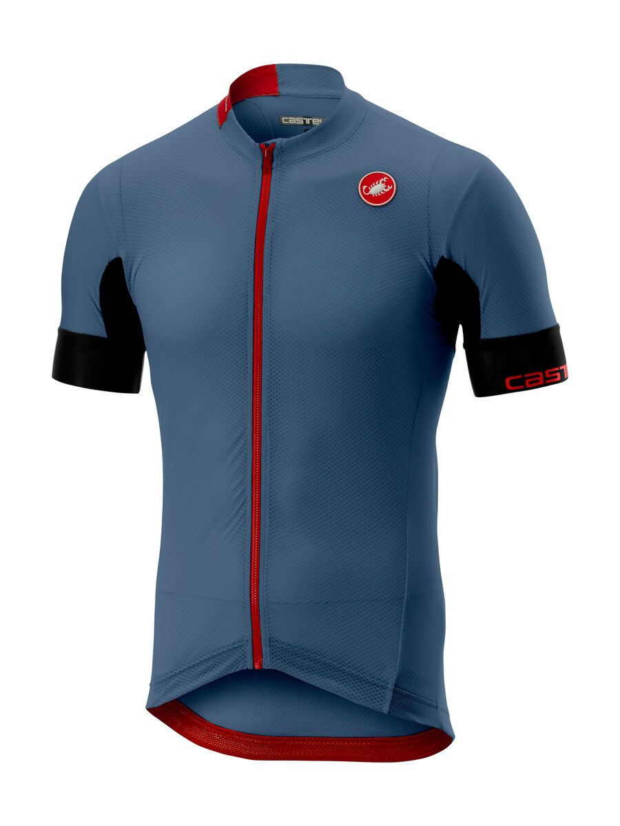 Castelli Aero Race 4.1 Solid Jersey FZ, light steel/blue - Bild 1