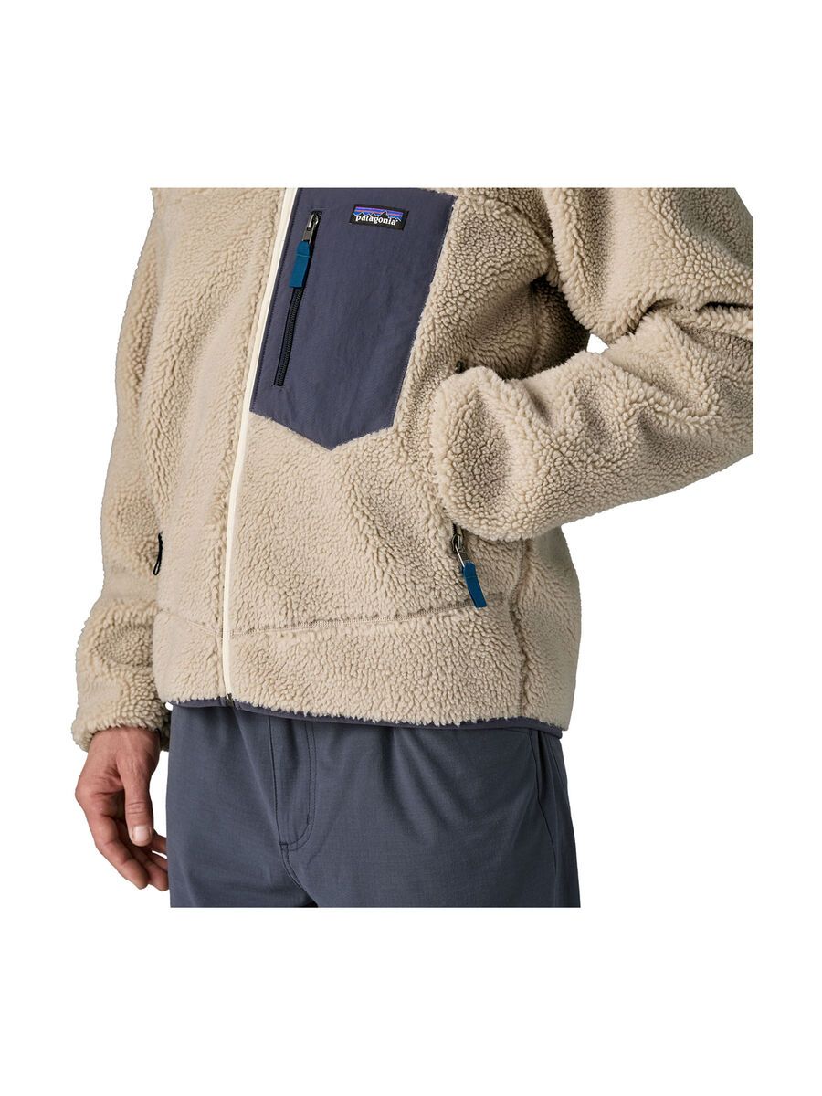 Patagonia Men's Classic Retro-X Fleece Jacket, natural w/smolder blue - Bild 5