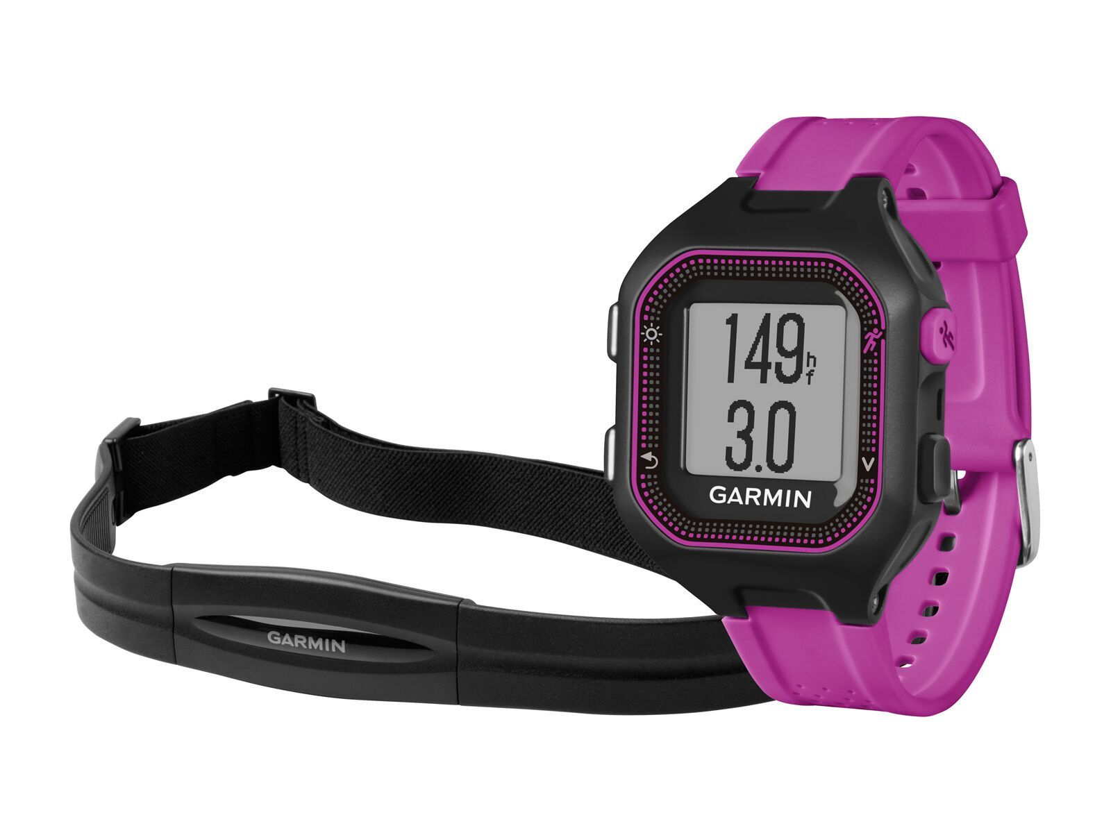 Garmin Forerunner 25 (mit Brustgurt), schwarz/violett - Bild 2