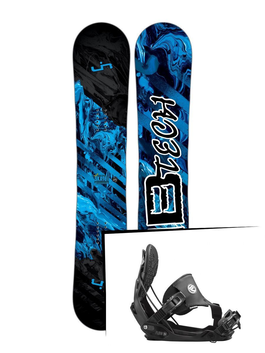 Set: Lib Tech Sk8 Banana 2017 + Flow Five Hybrid (1513184S) - Bild 1